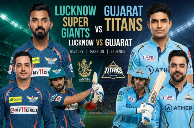 lucknow super giants vs gujarat titans timeline
